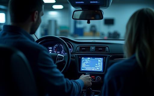 Diagnostic scan on dashboard